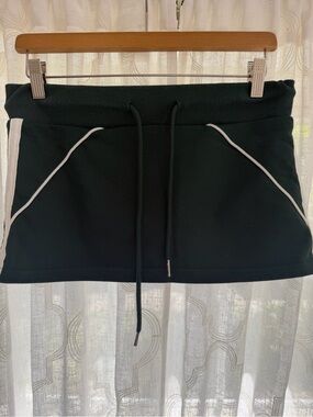 Edikted Forest Green Mini Skort with White Trim